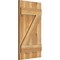 Ekena Millwork Joined Board-n-Batten Shutters w/Z-Bar, Rough Sawn Western Red Cedar, 16 1/8W x 29H, PR RBJ06Z16X029RWR - alternate 3